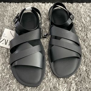 NWT Zara Men’s Buckled Strap Sandals